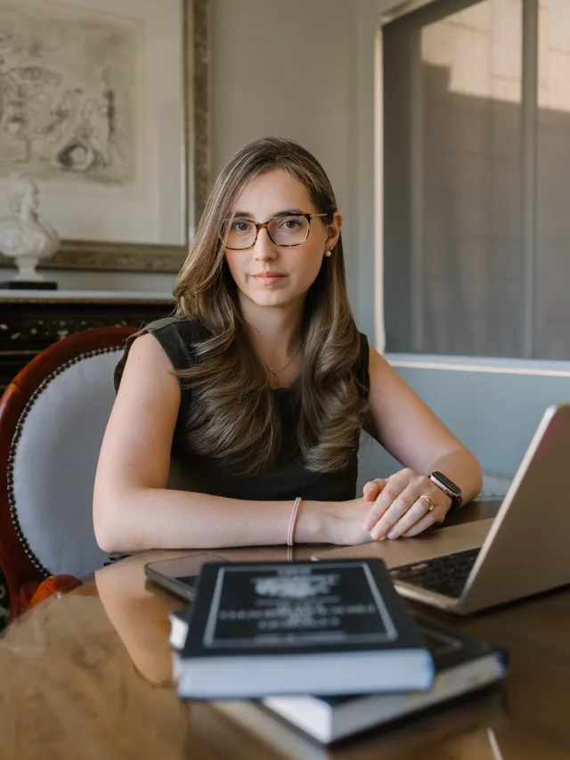 Paula Rojas, abogada, en su escritorio